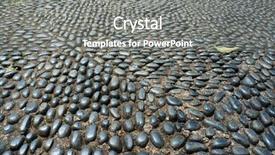  Presentation with pavement - Slides consisting of asett - pebble pavement on funchal streets background and a gray colored foreground