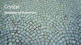  Presentation with pavement - Audience pleasing slide deck consisting of asett - stone pavement pattern abstract textured backdrop and a gray colored foreground