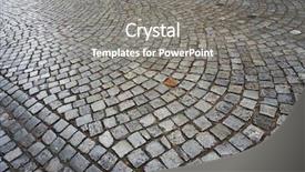  Presentation with paving - Presentation enhanced with asett - stone pavement texture paving pattern background and a gray colored foreground