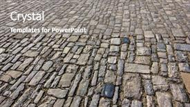  Presentation with paving - Slides enhanced with asett - stone paving texture abstract structured background and a  colored foreground
