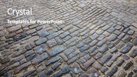  Presentation with paving - PPT layouts consisting of asett - stone paving texture abstract structured background and a gray colored foreground