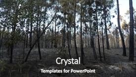  Presentation with catastrophe - Presentation featuring ash burning forest fireman work background and a  colored foreground