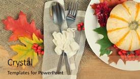  Presentation with ash gourd - Amazing slides having ash gourd - orange pumpkins on wooden table backdrop and a coral colored foreground