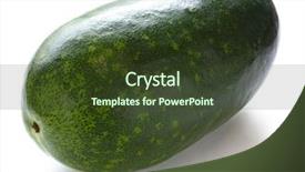  Presentation with ash gourd - PPT layouts enhanced with ash gourd - winter melon on a white background and a tawny brown colored foreground