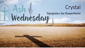 Presentation with ash wednesday - Audience pleasing presentation design consisting of ash wednesday - easter message against crucifix backdrop and a  colored foreground