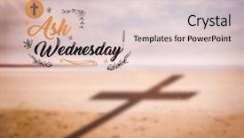  Presentation with ash wednesday - Presentation design having ash wednesday - easter message against scenic view background and a lemonade colored foreground