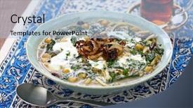  Presentation with persian - Cool new presentation design with ashes - ash reshteh persian new years backdrop and a light blue colored foreground