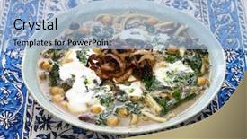  Presentation with noodle - Presentation theme consisting of ashes - ash reshteh persian new years background and a light blue colored foreground