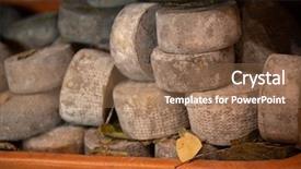  Presentation with italia - Beautiful PPT theme featuring ashes - heads of cheese of pienza backdrop and a coral colored foreground