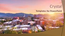  Presentation with asheville - Cool new theme with asheville-north-carolina-usa-downtown backdrop and a lemonade colored foreground