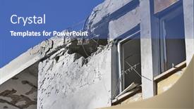  Presentation with gaza - PPT theme with ashkelon-israel-january-10-2009 background and a teal colored foreground