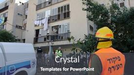  Presentation with gaza - Amazing PPT theme having ashkelon-january-10-an-israel backdrop and a dark gray colored foreground