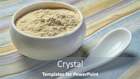  Presentation with ashwagandha - Amazing presentation theme having ashwagandha-root-aka-indian-ginseng backdrop and a gray colored foreground