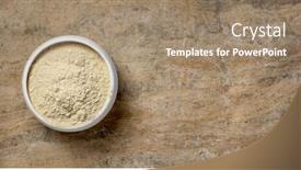  Presentation with ashwagandha - PPT layouts with ashwagandha-root-aka-indian-ginseng background and a coral colored foreground