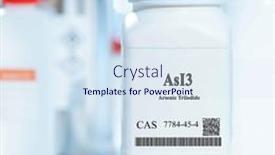  Presentation with chemical plastic - Slides featuring asi3-arsenic-triiodide-cas-7784 background and a sky blue colored foreground