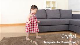  Presentation with asia - Presentation featuring asia baby girl play background and a  colored foreground