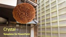  Presentation with cedar - Cool new slide deck with asia brewery - japanese wine house with cedar backdrop and a tawny brown colored foreground