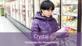  Presentation with asia - Amazing presentation theme having asia food - young woman shopping backdrop and a  colored foreground