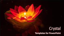  Presentation with lanterns - Slide set enhanced with floating paper lanterns background and a wine colored foreground