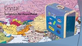  Presentation with asia - Cool new theme with asia-map-and-case backdrop and a coral colored foreground