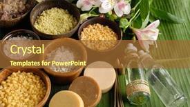  Presentation with pacific - Amazing PPT theme having asia pacific - tropical spa with wooden bowl backdrop and a red colored foreground