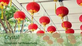  Presentation with asia - Theme having taoism - asia tradition and holidays concept background and a mint green colored foreground