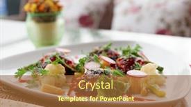  Presentation with fusion - Audience pleasing slides consisting of asian-and-western-fusion-style backdrop and a red colored foreground