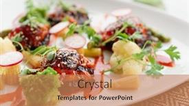  Presentation with fusion - Amazing theme having asian-and-western-fusion-style backdrop and a coral colored foreground