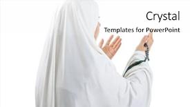  Presentation with arabic woman - Theme featuring subsurface - seabed off the jersey uk background and a gray colored foreground.