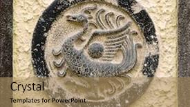  Presentation with chinese chinese - Audience pleasing slide deck consisting of asian art - it is chinese religious stone backdrop and a  colored foreground