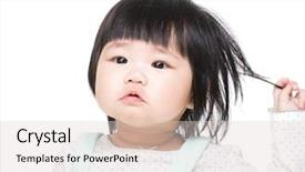  Presentation with baby girl - Cool new presentation with asian baby girl touch hair backdrop and a lemonade colored foreground