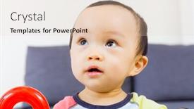  Presentation with baby toy - Cool new presentation theme with asian baby play toy at home backdrop and a lemonade colored foreground