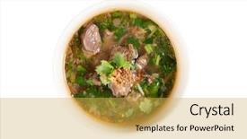  Presentation with bone - Presentation theme featuring sup tulang popular traditional malay background and a yellow colored foreground