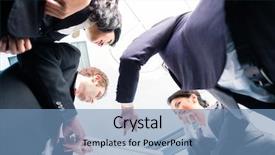  Presentation with team group - Amazing presentation design having team workshop - asian business people in group backdrop and a teal colored foreground