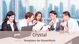  Presentation with international business - Amazing slide set having asian business team in strategy backdrop and a lemonade colored foreground