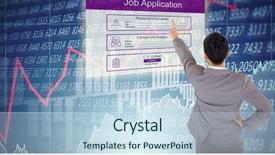  Presentation with stop violence against children - Colorful PPT layouts enhanced with asian businesswoman pointing against stocks backdrop and a  colored foreground