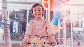  Presentation with chinese chinese - Slide deck consisting of asian-chinese-little-girl-playing background and a coral colored foreground