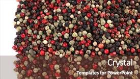  Presentation with pepper - Beautiful presentation featuring asian colored dry hot pepper backdrop and a tawny brown colored foreground