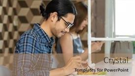  Presentation with covid coronavirus - PPT layouts having asian-customer-eating-out background and a coral colored foreground