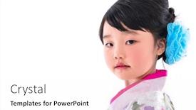  Presentation with kimono - PPT layouts having asian-cute-girl-wearing background and a white colored foreground
