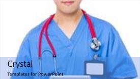  Presentation with doctor asian - PPT layouts having asian doctor use of the tablet pc background and a light blue colored foreground