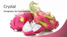  Presentation with pitaya - Amazing PPT layouts having asian dragaon - dragon fruit pitaya pitahaya isolated backdrop and a white colored foreground