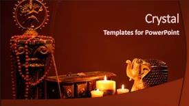  Presentation with still life crucifixion table - Theme with asian elephant buddhism - indian style still life background and a  colored foreground