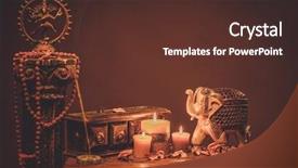  Presentation with detox green smoothies still life - Presentation design featuring asian elephant buddhism - indian style still life background and a tawny brown colored foreground