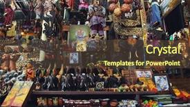  Presentation with buddhism - PPT theme having asian elephant buddhism - souvenirs background and a tawny brown colored foreground