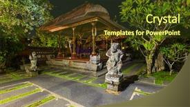  Presentation with buddhism - Amazing slide set having asian elephant buddhism - temple in ubud - bali backdrop and a tawny brown colored foreground
