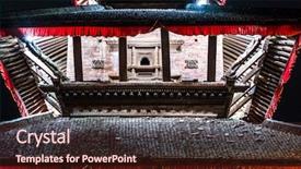  Presentation with kathmandu - Cool new slide deck with asian elephant buddhism - temple near durbar square backdrop and a  colored foreground