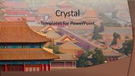  Presentation with forbidden city - Beautiful presentation featuring asian empire tradision - forbidden city beijing china backdrop and a  colored foreground