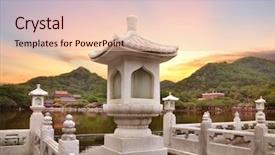  Presentation with forbidden city - Presentation theme having asian empire tradision - forbidden city in beijing china background and a  colored foreground