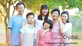  Presentation with family time fishing - Amazing theme having asian family having a great backdrop and a  colored foreground